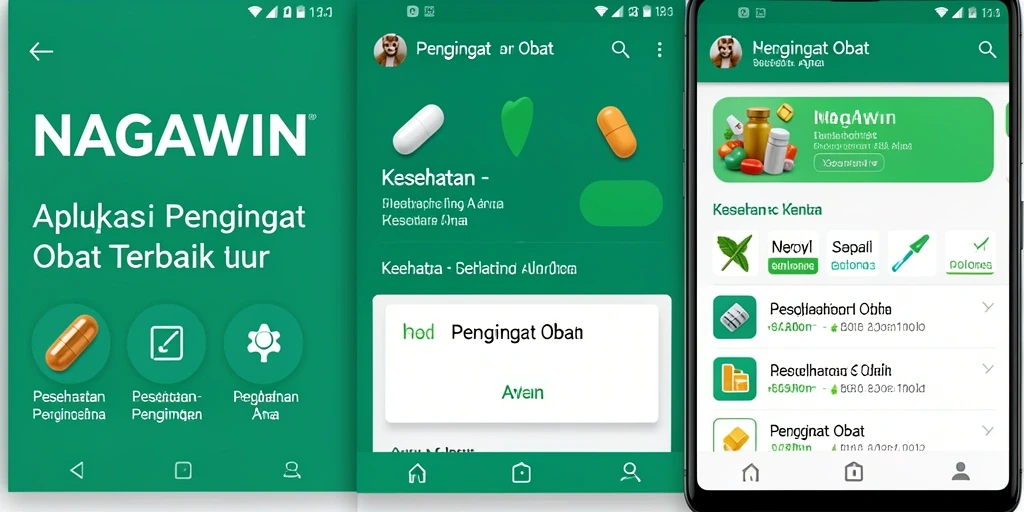 Antarmuka NAGAWIN yang sederhana dan informatif.