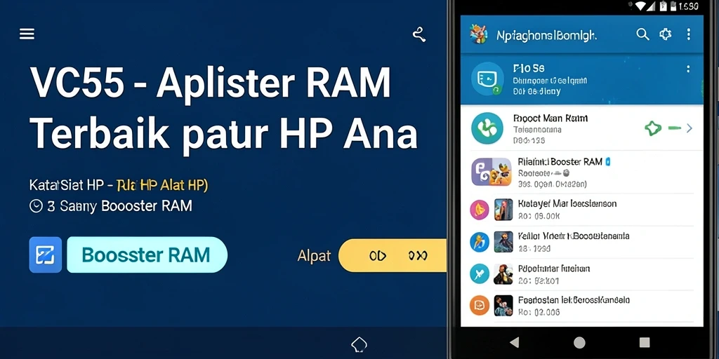 Tampilan antarmuka VC55 yang intuitif dan mudah digunakan.